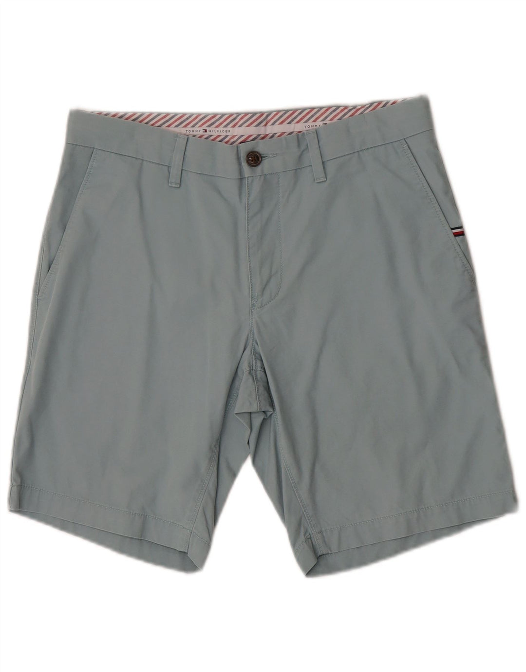 Tommy Hilfiger Herren Chinoshorts W32 mittelblaue Baumwolle