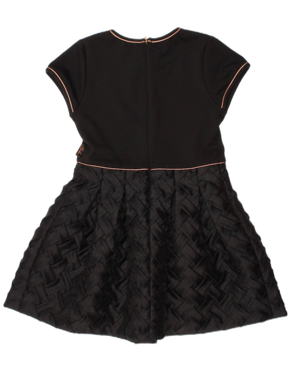 Ted Baker A-Linien-Kleid für Mädchen, 5–6 Jahre, schwarzes Polyester