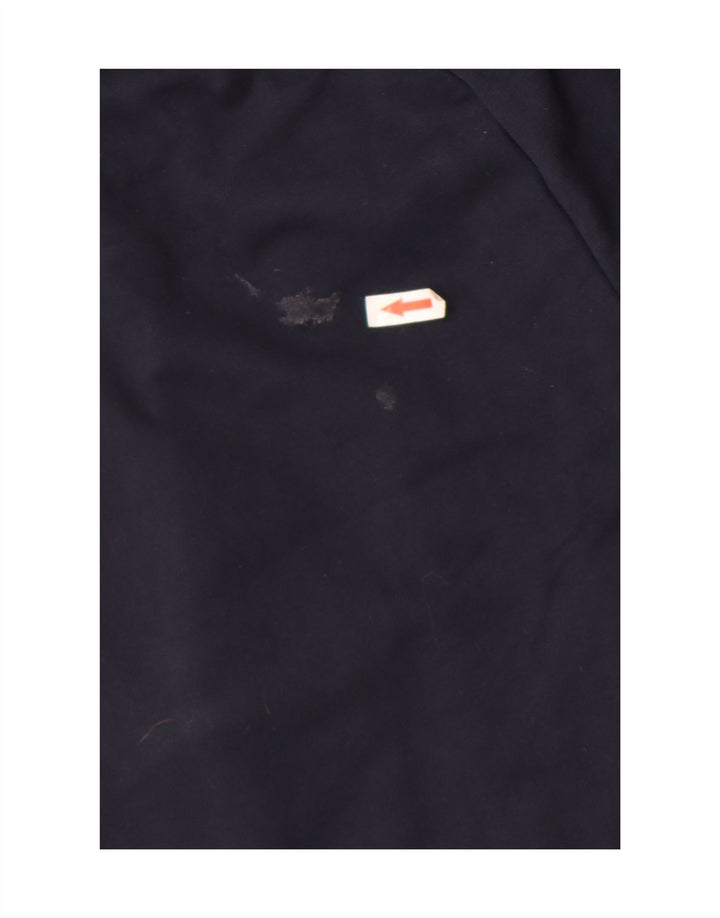 Vintage Herren-Sportshorts mit Grafik, mittlere marineblaue Baumwolle