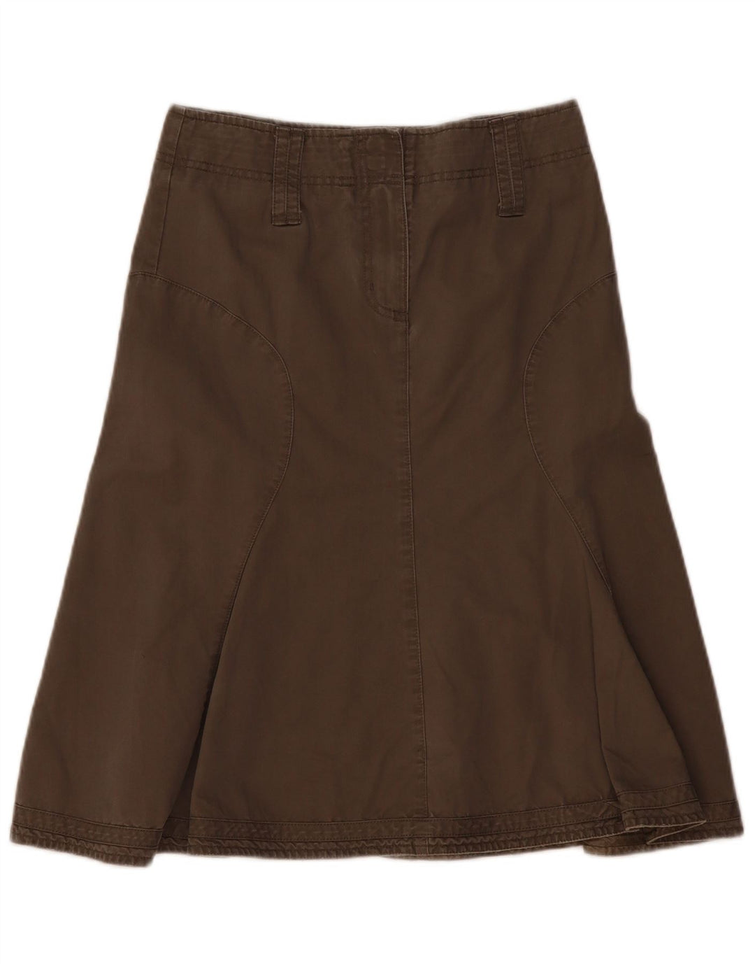 FAT FACE Damen A-Linienrock UK 8 Small W30 Khaki