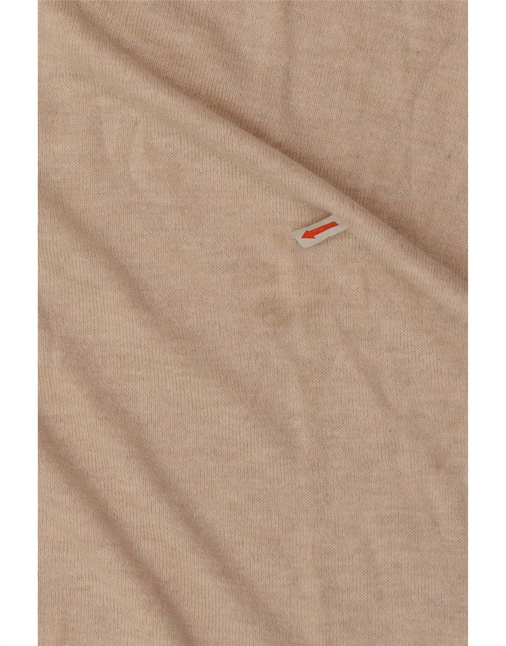 Langärmliges, übergroßes Polokleid von Zara für Damen, Größe S, Beige, Polyester