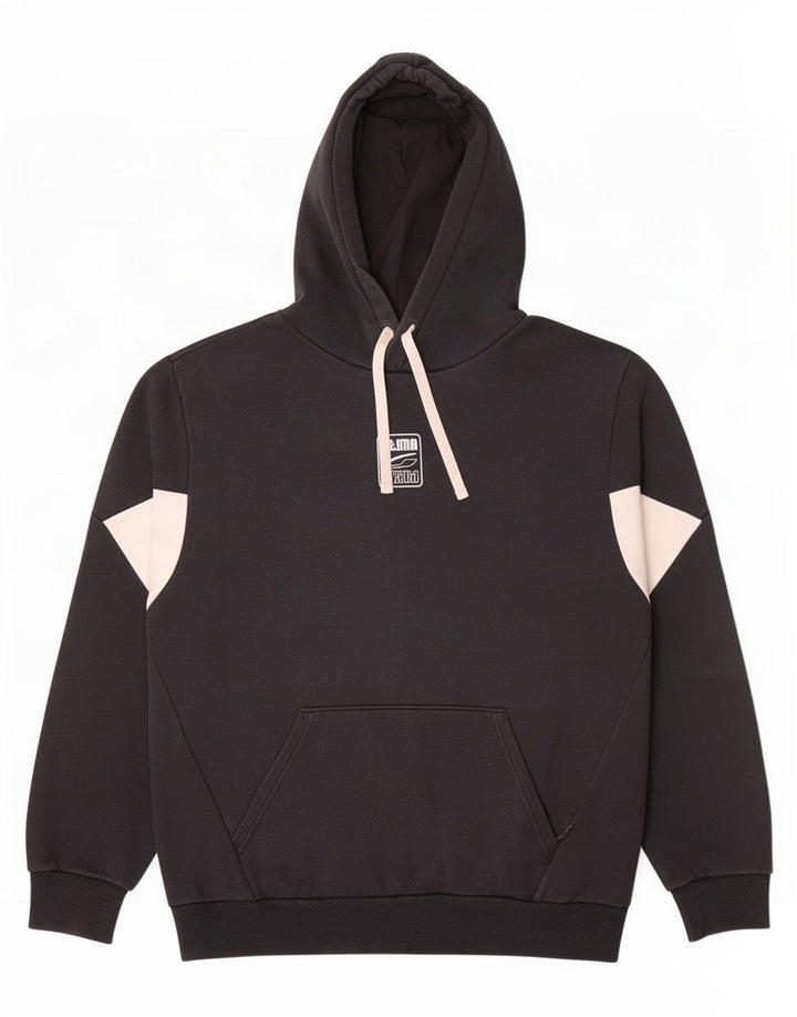 Puma Herren Kapuzenpullover, groß, Schwarz, Farbblock