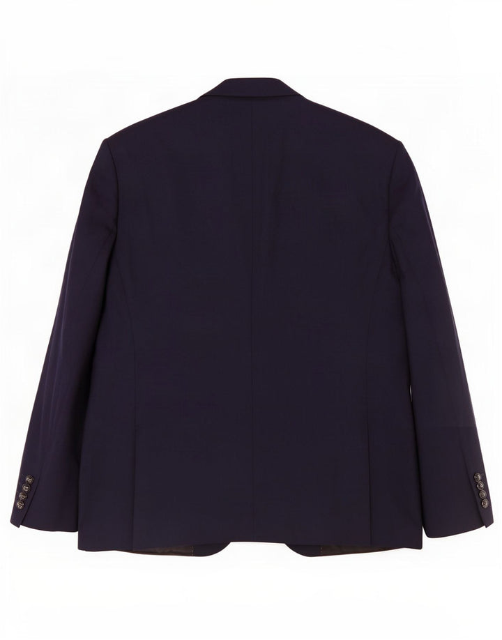 Zara Herren-Blazerjacke mit 2 Knöpfen, EU 56, XL, Marineblau, Polyester