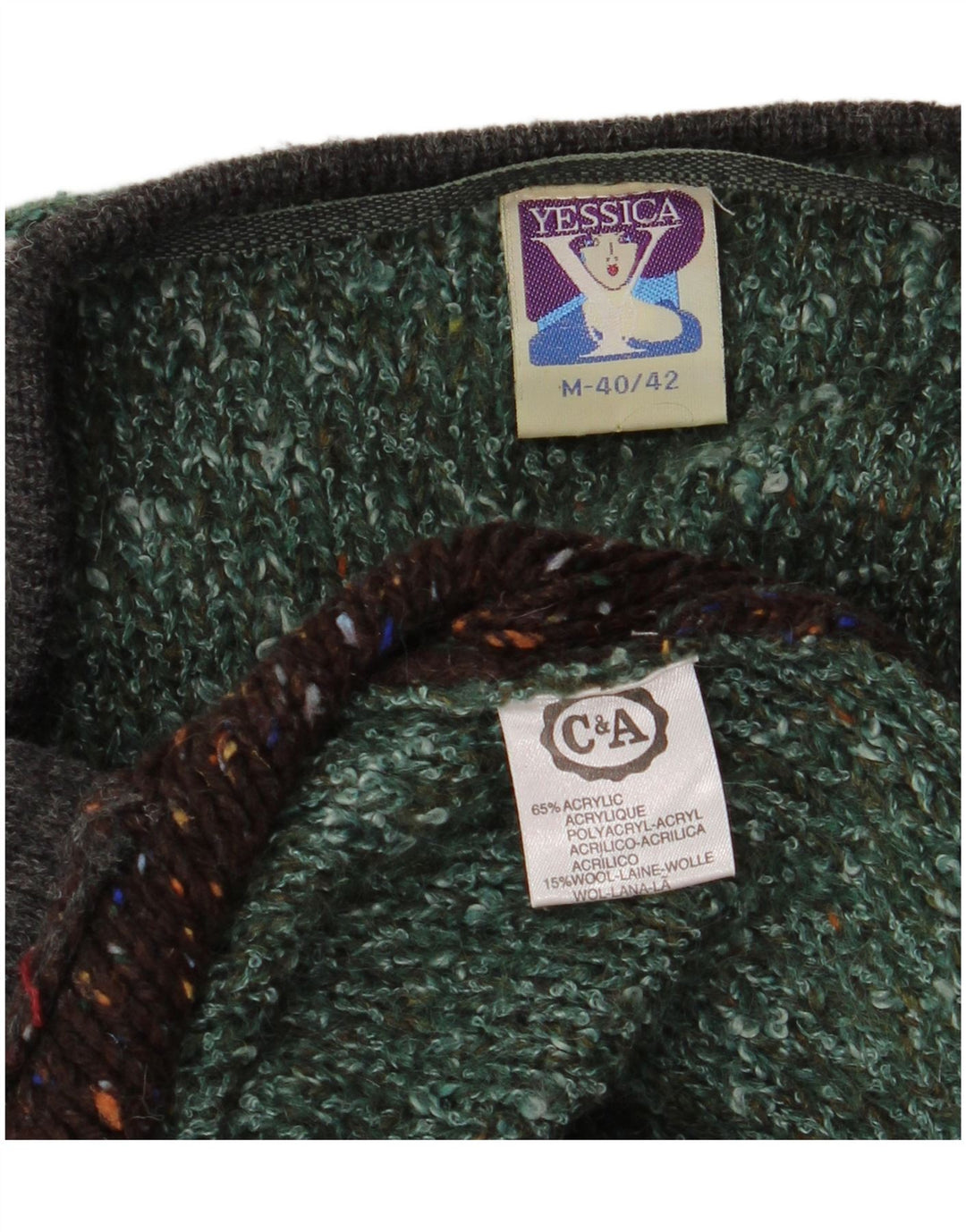 Yessica Damen-Strickjacke in Übergröße, lang geschnitten, EU 40/42, Mittelgrün