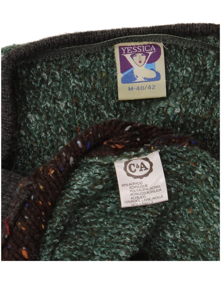 Yessica Damen-Strickjacke in Übergröße, lang geschnitten, EU 40/42, Mittelgrün