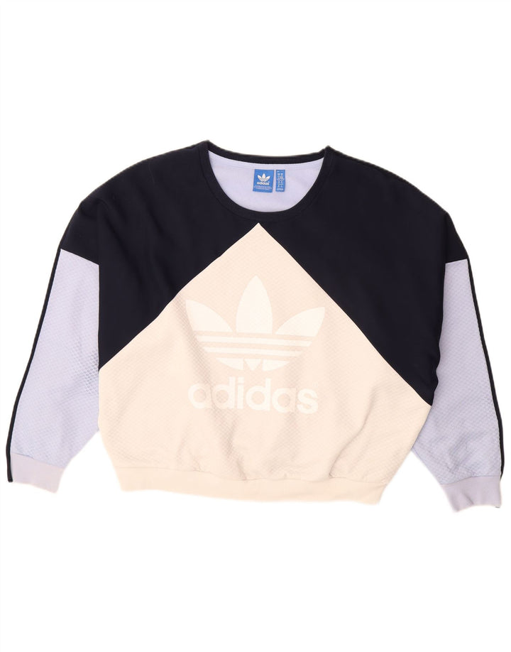 ADIDAS Damen-Sweatshirt in Übergröße, Gr. 14, groß, mehrfarbig