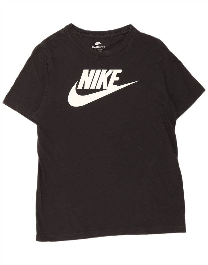 Nike Herren-T-Shirt mit Grafik, groß, aus schwarzer Baumwolle