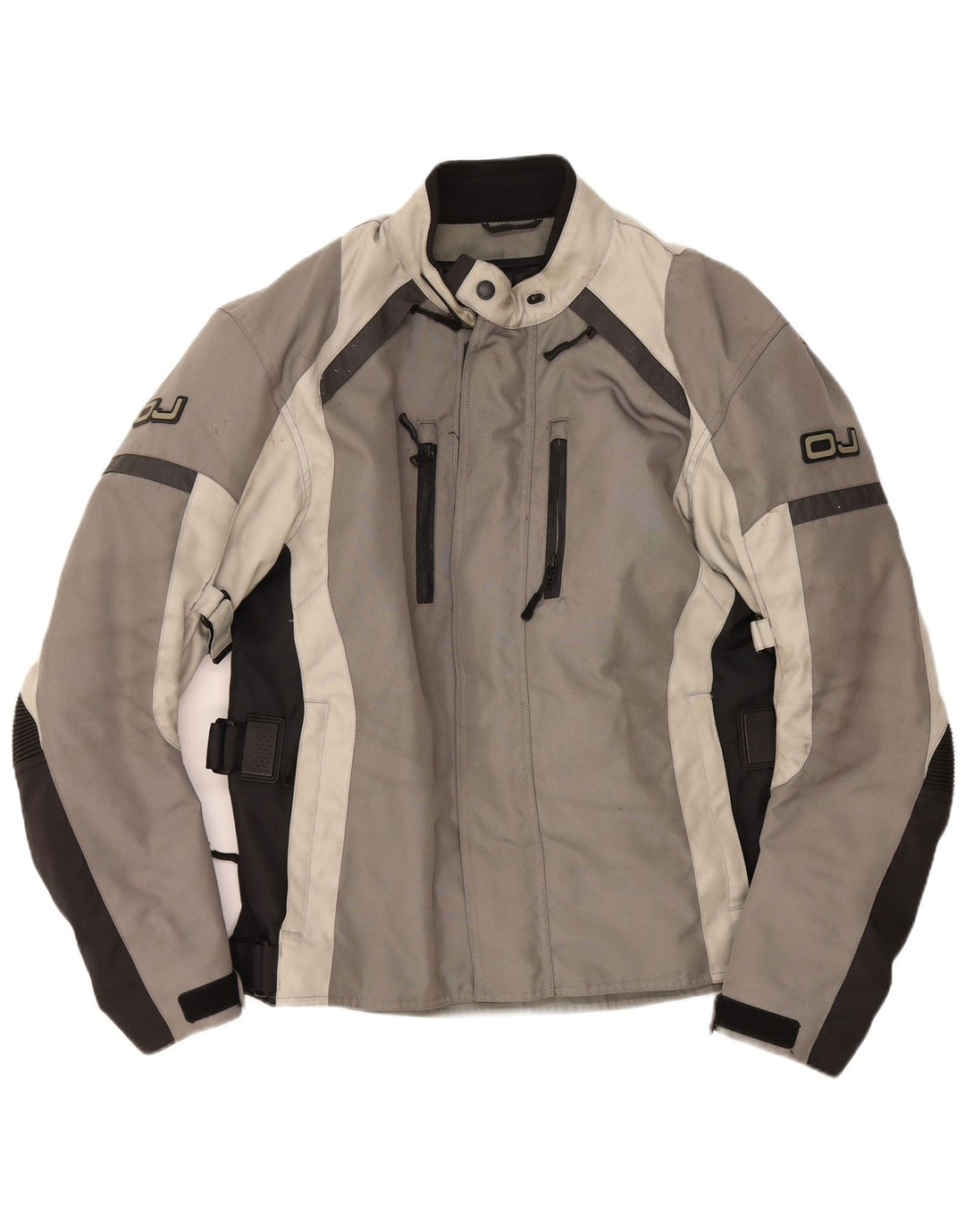 OJ Atmosfere Herren Bomberjacke mit Grafik, UK 40, Größe L, Grau, Farbblock