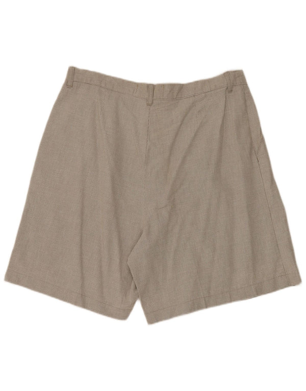 Lee Damen Pegged Chino Shorts US 18 2XL W36 Beige Hahnentritt-Baumwolle