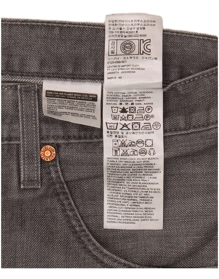 Levi's Herren 508 Tapered Jeans W34 L32 Graue Baumwolle