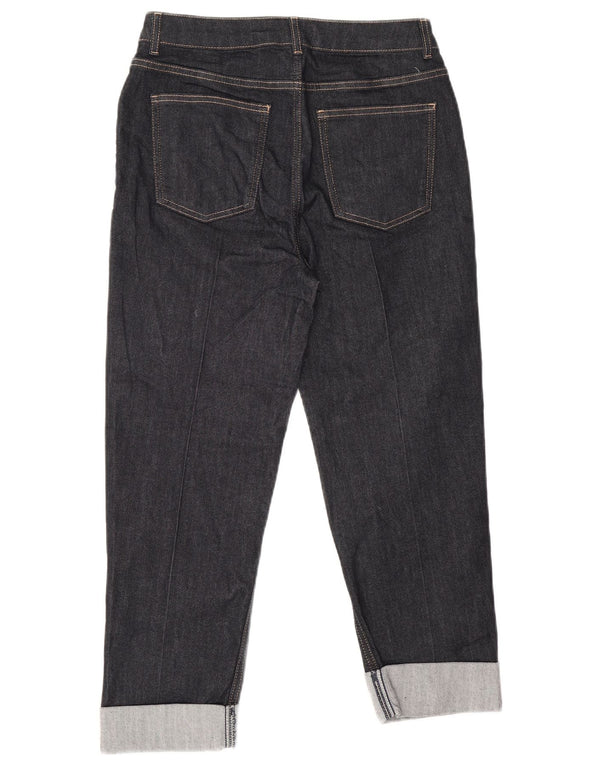 Marks & Spencer Damen Straight Jeans UK 10 Small W28 L23 Marineblau