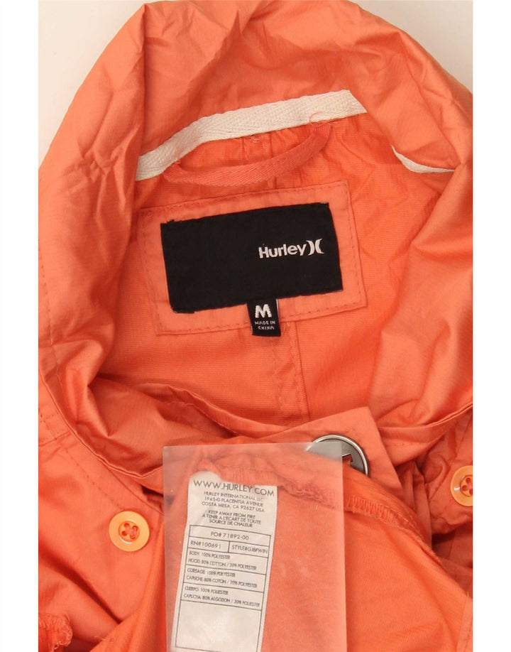 Hurley Damen-Zweireiher-Utility-Jacke, UK 14, mittelorangefarbenes Polyester