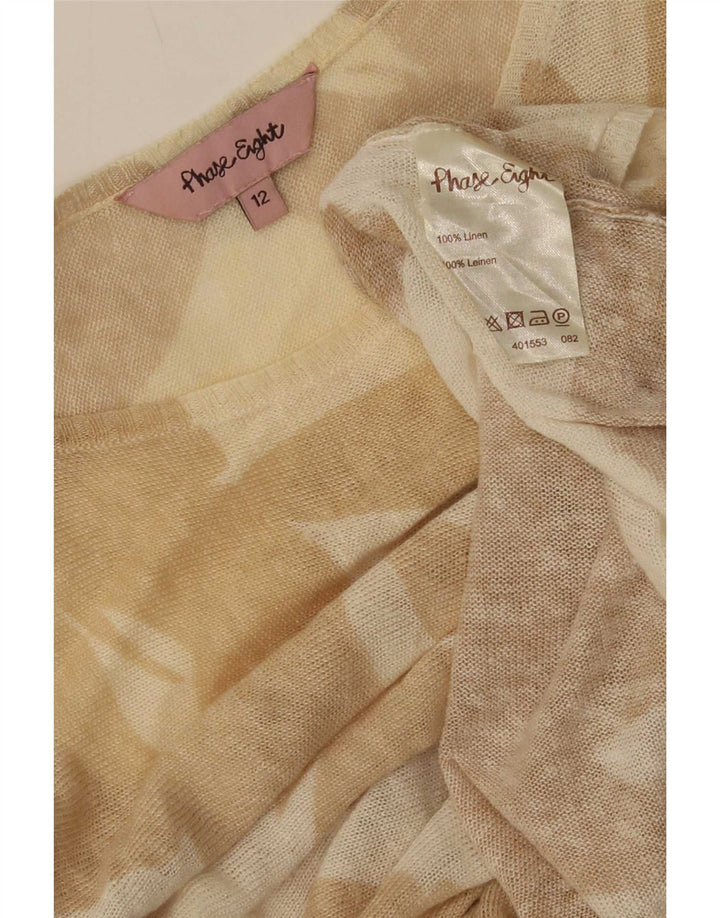 Phase Eight Damen-Tunika-Oberteil mit 3/4-Ärmeln, UK 12, Mittelbeige, Schmetterling