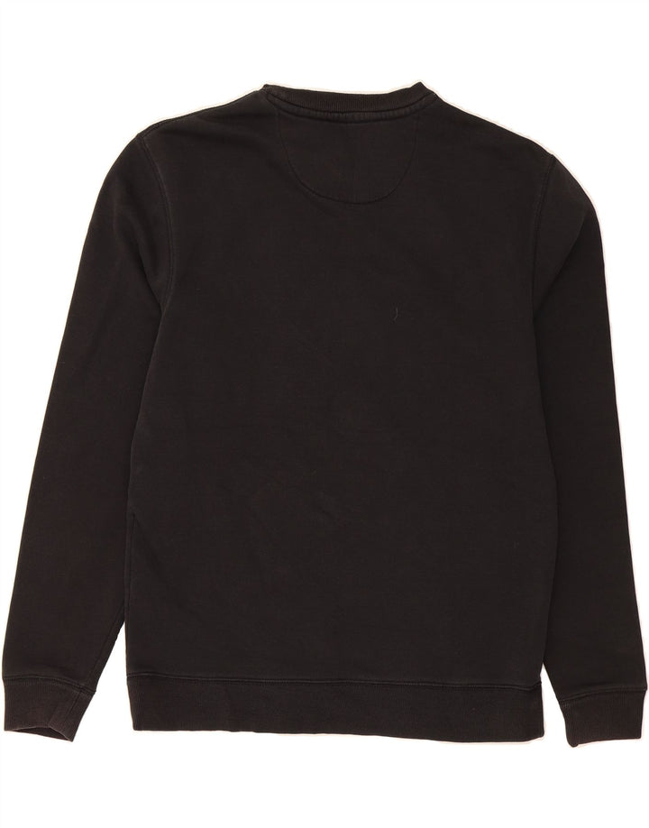 JACK WILLS Mens Graphic Sweatshirt Jumper Medium Black Cotton Vintage Jack Wills and Second-Hand Jack Wills from Messina Hembry 
