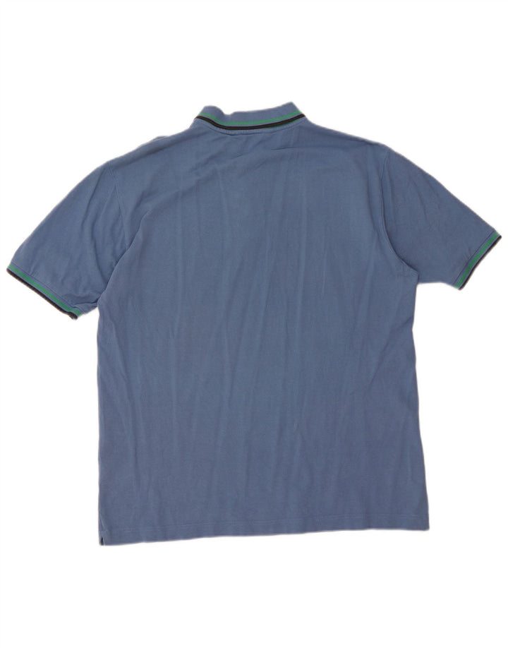 Kappa Herren Poloshirt XL Blau Baumwolle