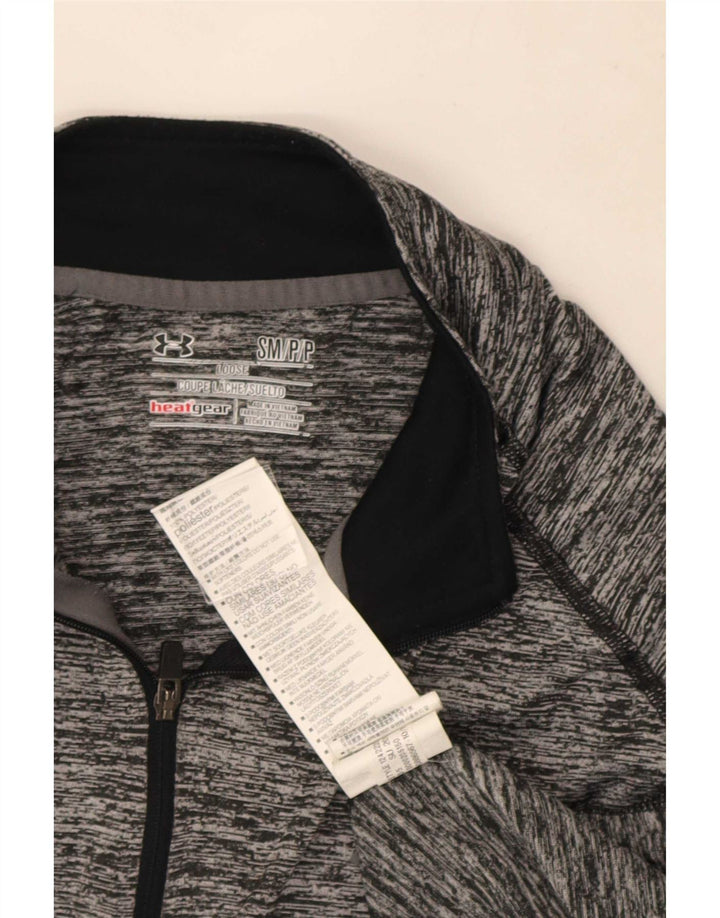 Under Armour Herren Heat Gear Pullover-Trainingsanzugoberteil, klein, grau gefleckt