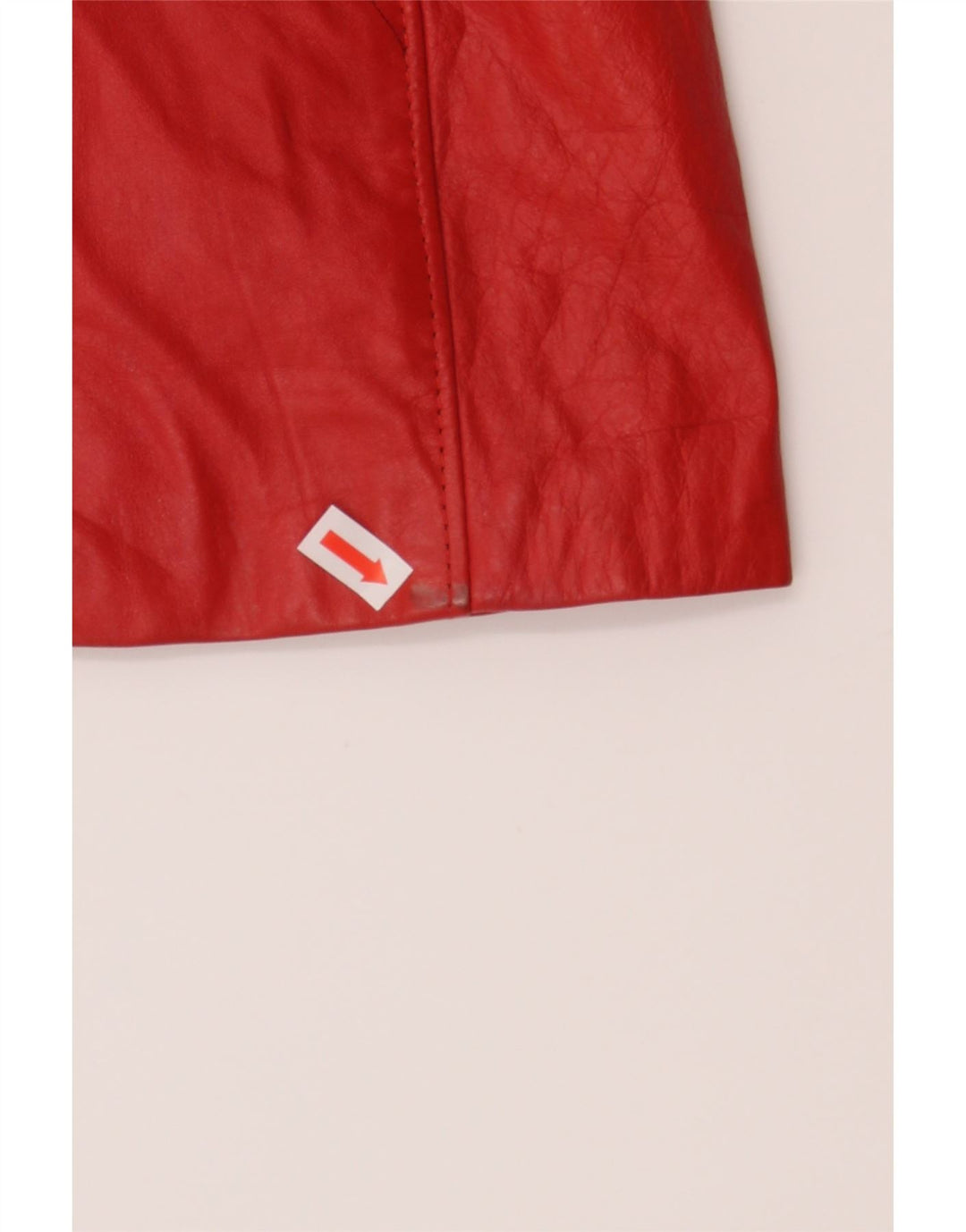 VINTAGE Womens Leather Jacket IT 44 Medium Red Leather Vintage Vintage and Second-Hand Vintage from Messina Hembry 