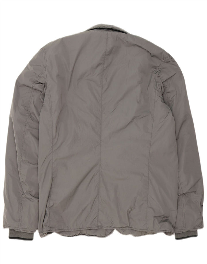 Conte of Florence Herren Bomberjacke UK 40 Large Grau Polyester