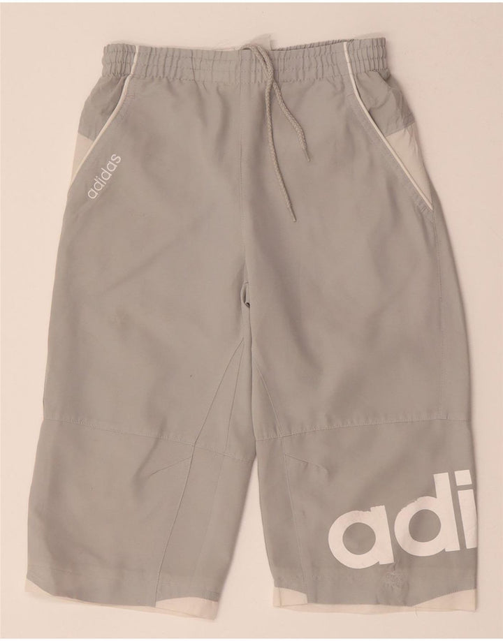 ADIDAS Graphic Bermuda Sportshorts für Jungen, 15–16 Jahre, Grau, Farbblock
