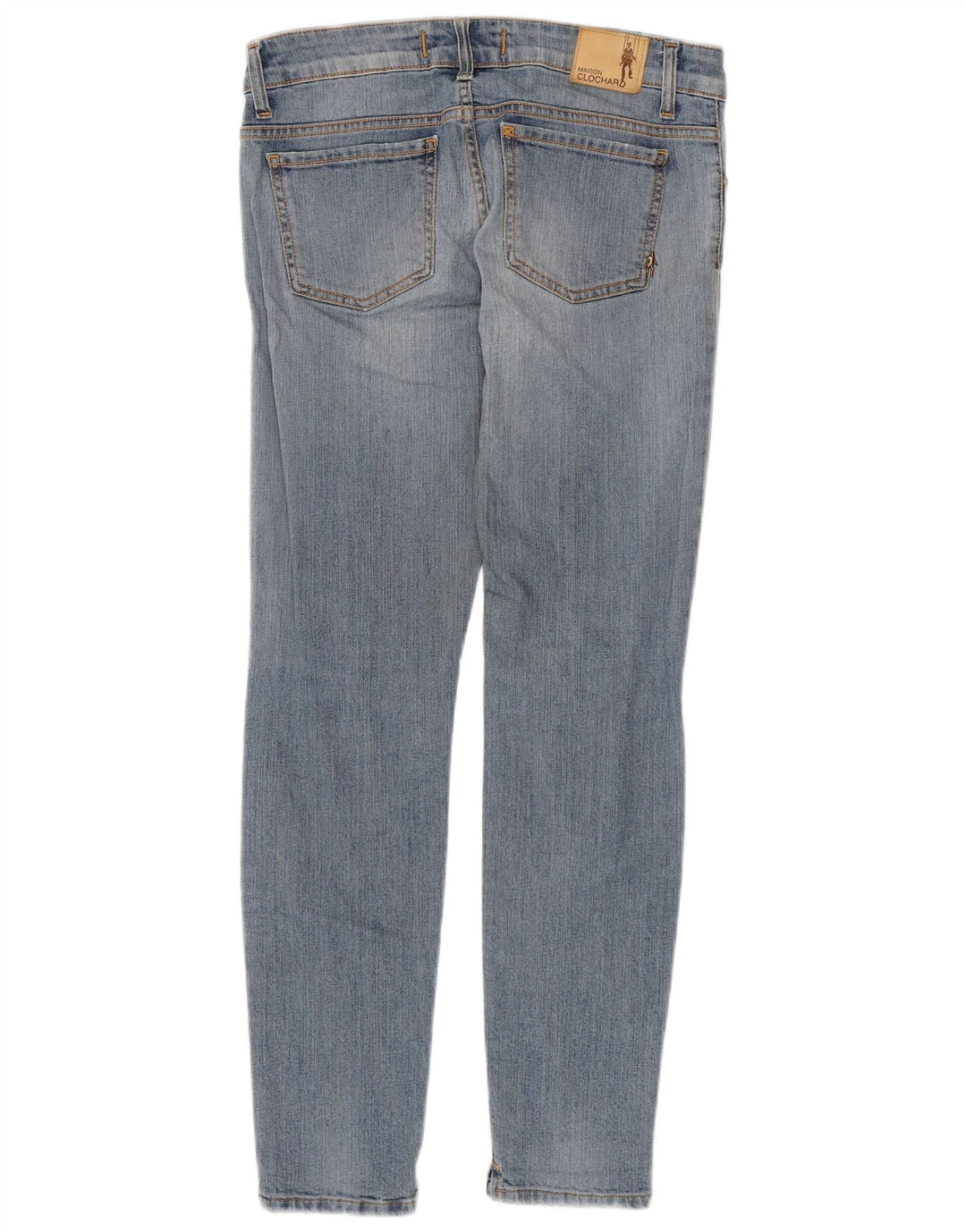 MAISON CLOCHARD Damen Slim Jeans W28 L29 Blaue Baumwolle