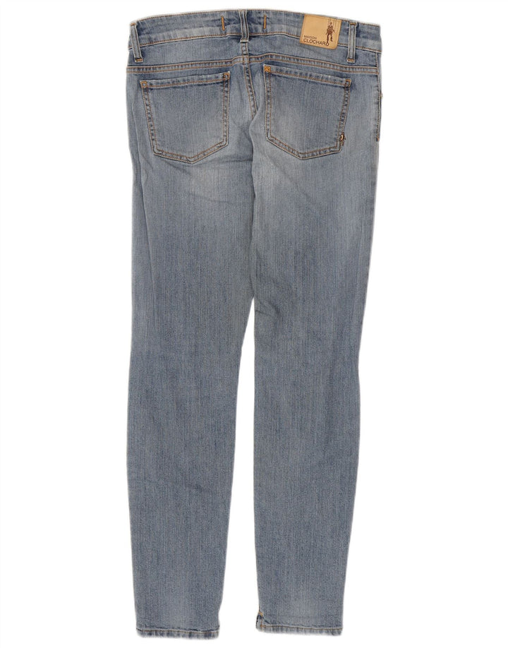 MAISON CLOCHARD Damen Slim Jeans W28 L29 Blaue Baumwolle