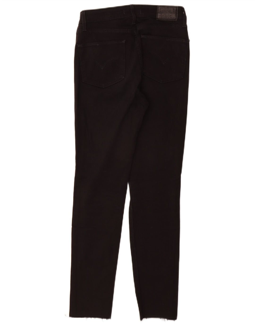 LEVI'S Damen 721 High Rise Skinny Jeans W27 L28 Schwarze Baumwolle