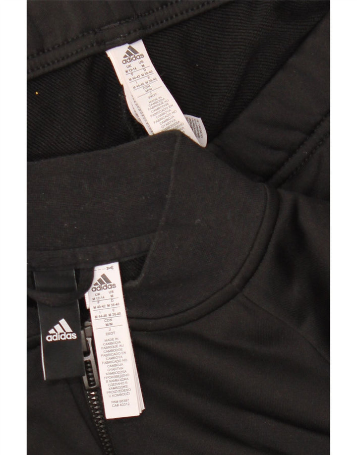 Adidas Damen-Trainingsanzug UK 12/14 Mittelschwarzes Polyester