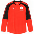 Puma Herren Grafik-Oberteil, langärmelig, klein, rot, Farbblock-Polyester