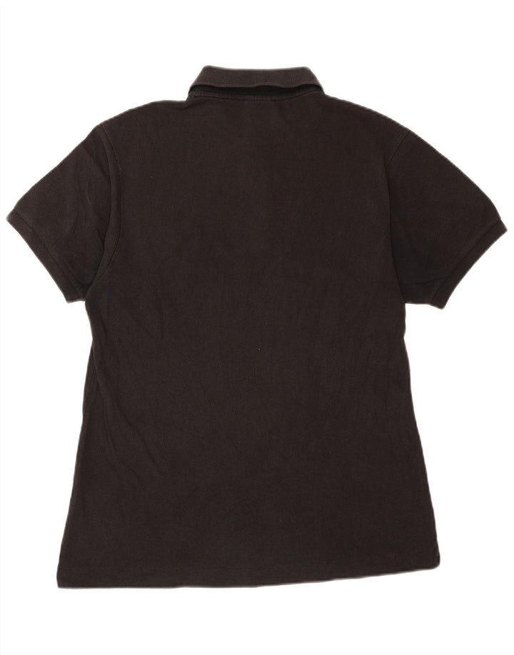 Lacoste Herren-Poloshirt, Größe 4, mittelgroß, schwarze Baumwolle