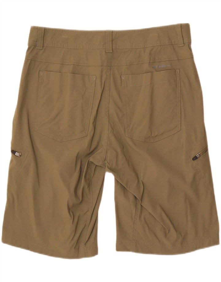 Eddie Bauer Herren Cargoshorts W34 Large Khaki Nylon
