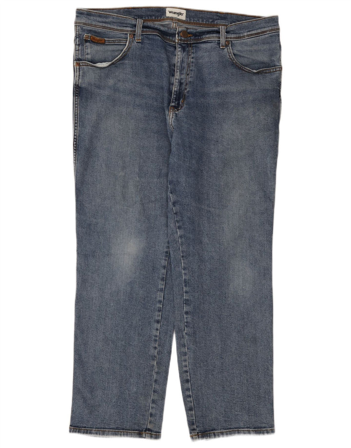 Wrangler Herren Texas Straight Jeans W40 L30 Blaue Baumwolle