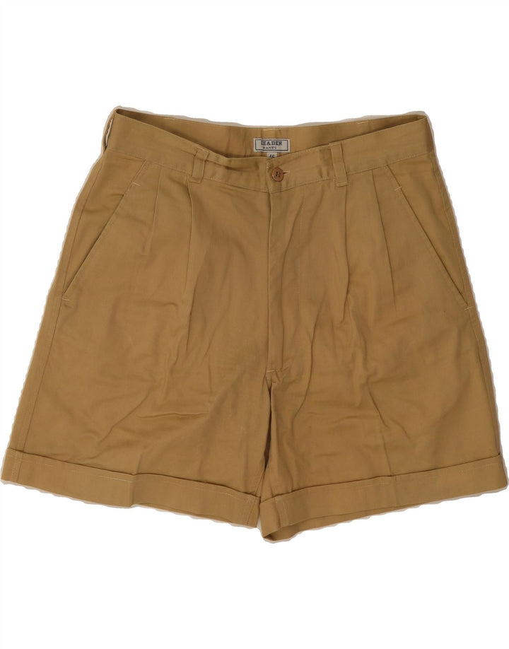 LEADER Womens Pegged Chino Shorts IT 46 Large W30  Beige Cotton Vintage Leader and Second-Hand Leader from Messina Hembry 