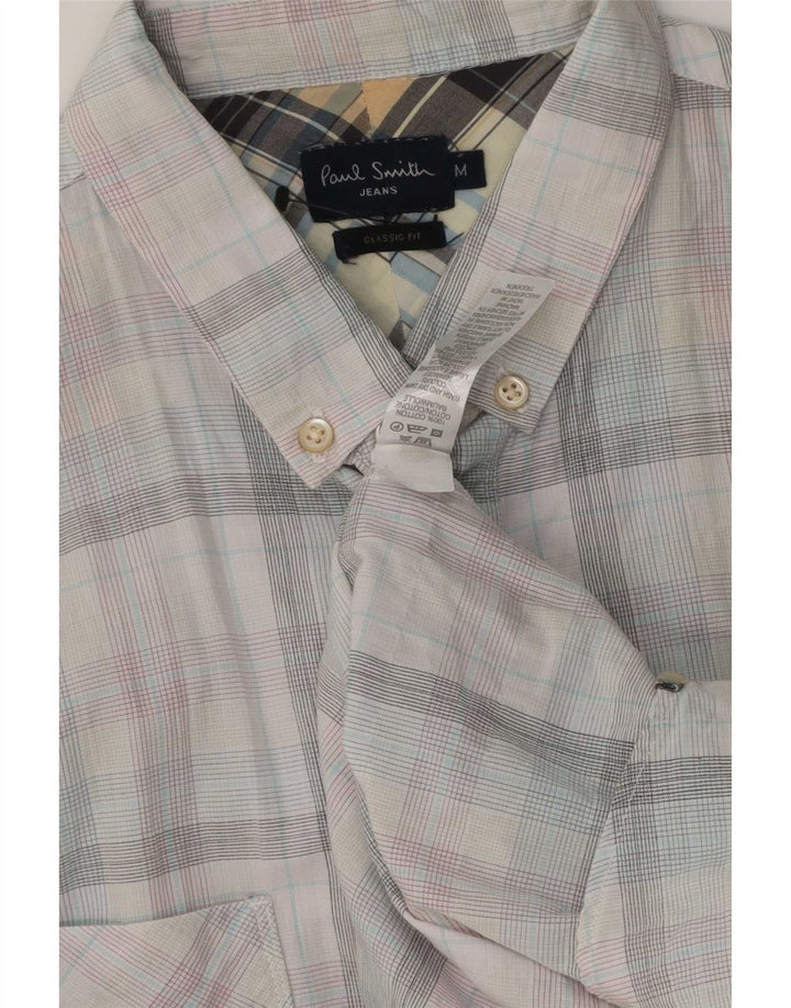 Paul Smith Herren-Hemd mit klassischer Passform, mittelgroße, mehrfarbige Karo-Baumwolle