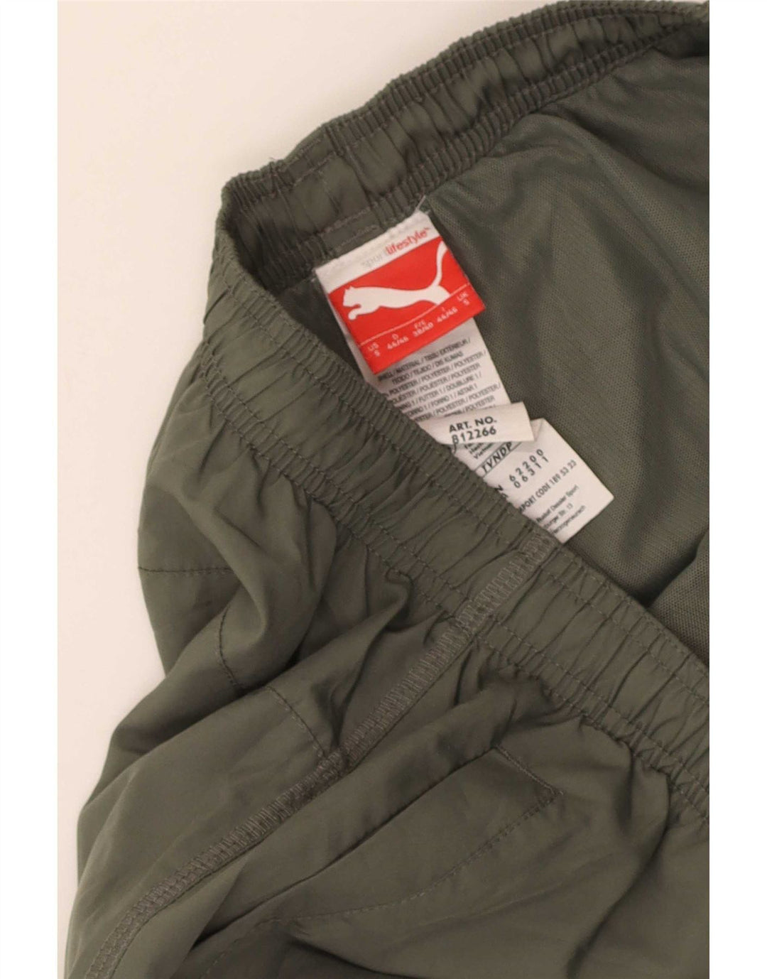 Puma Herren-Trainingshose mit Grafik, Größe S, Khaki, Polyester