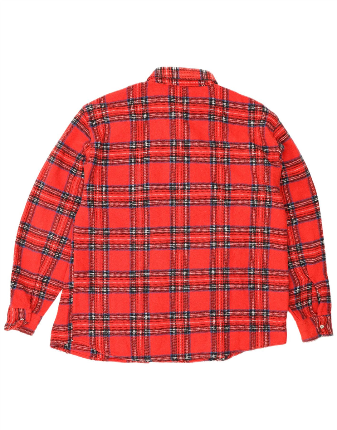 Vintage Herren Flanellhemd groß rot kariert