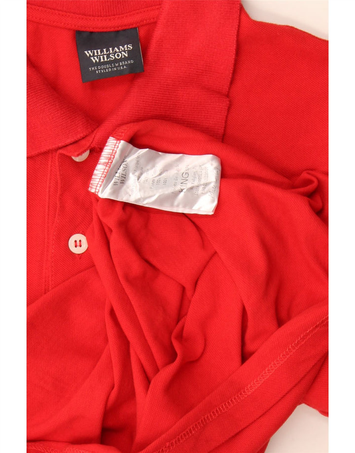 Williams Wilson Herren-Poloshirt, Größe S, Burgunderrot, Baumwolle