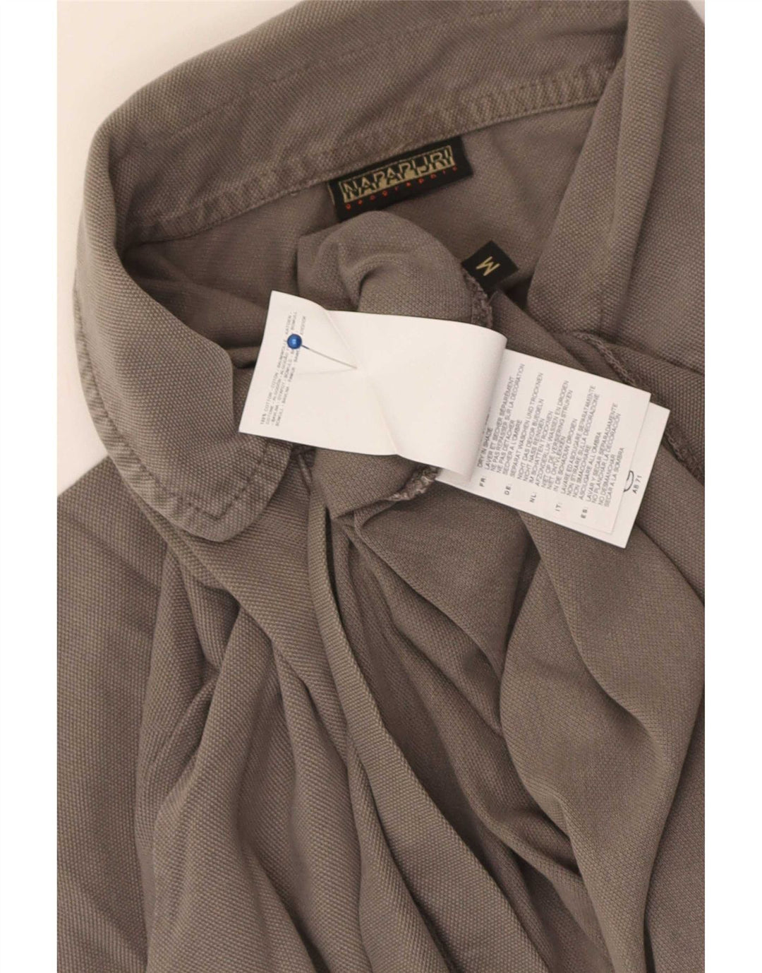 Napapijri Herren-Poloshirt aus mittelgrauer Baumwolle