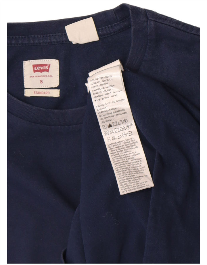 Levi's Herren-Standard-Oberteil, langärmelig, klein, marineblau, Baumwolle