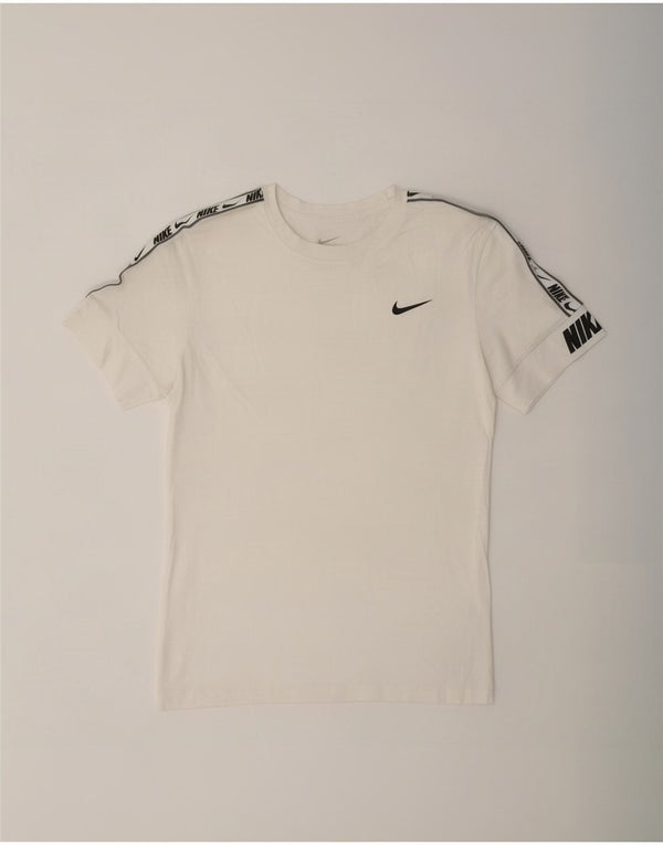 Nike Herren Standard Fit Loose Graphic T-Shirt Top XS Weiße Baumwolle