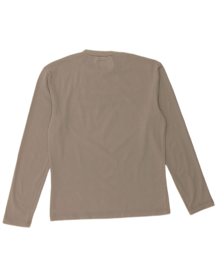 Energie Damen Top Langarm UK 14 Large Graues Nylon