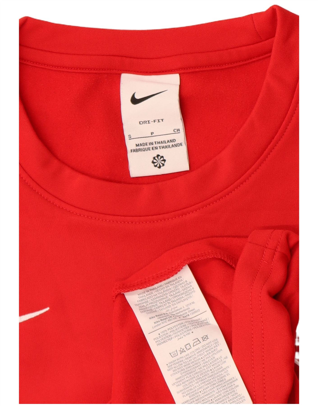 Nike Herren Washington F.C. Top aus langärmeligem, kleinem, rotem Polyester