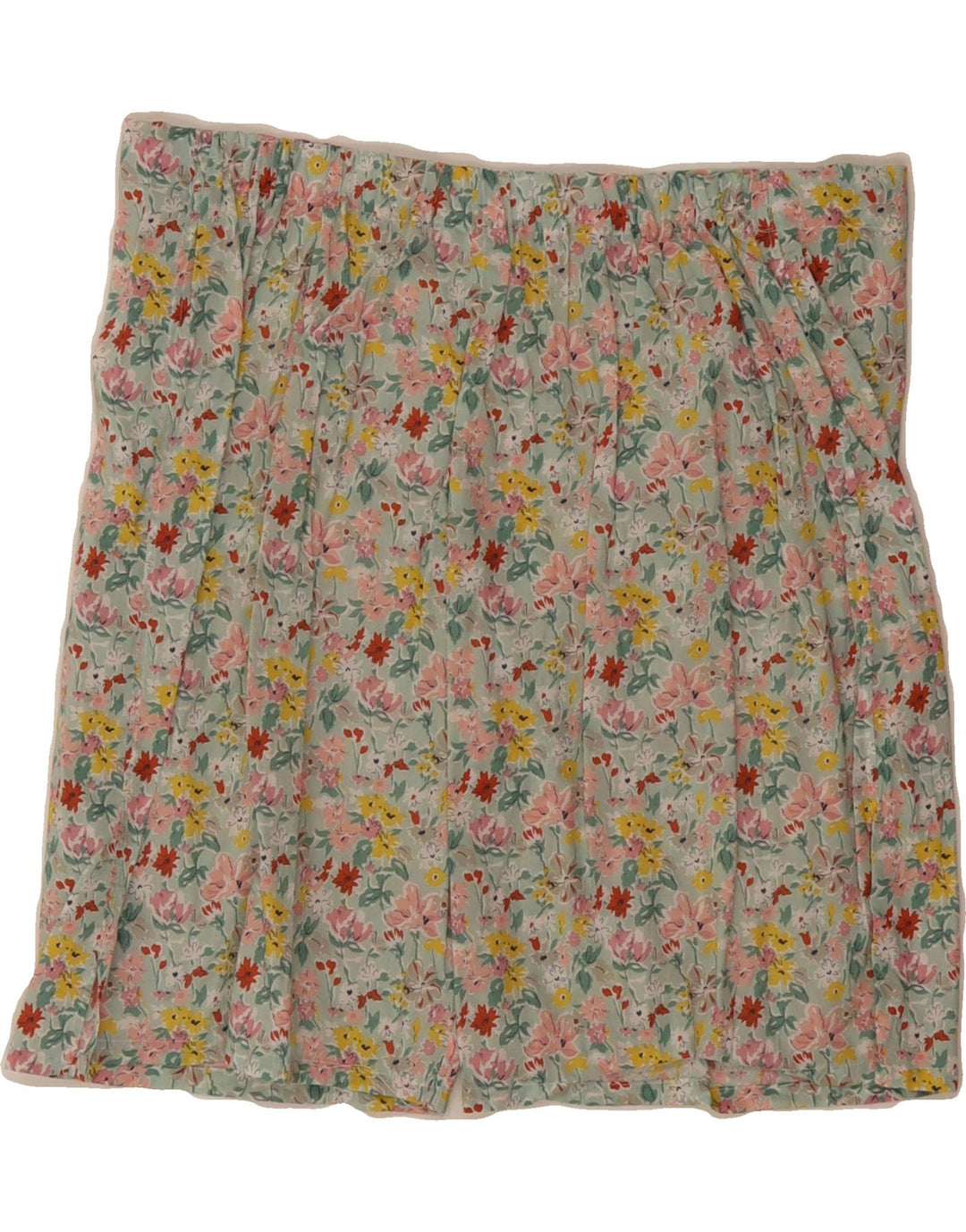 VINTAGE Womens Casual Shorts Large W32  Blue Floral Vintage Vintage and Second-Hand Vintage from Messina Hembry 