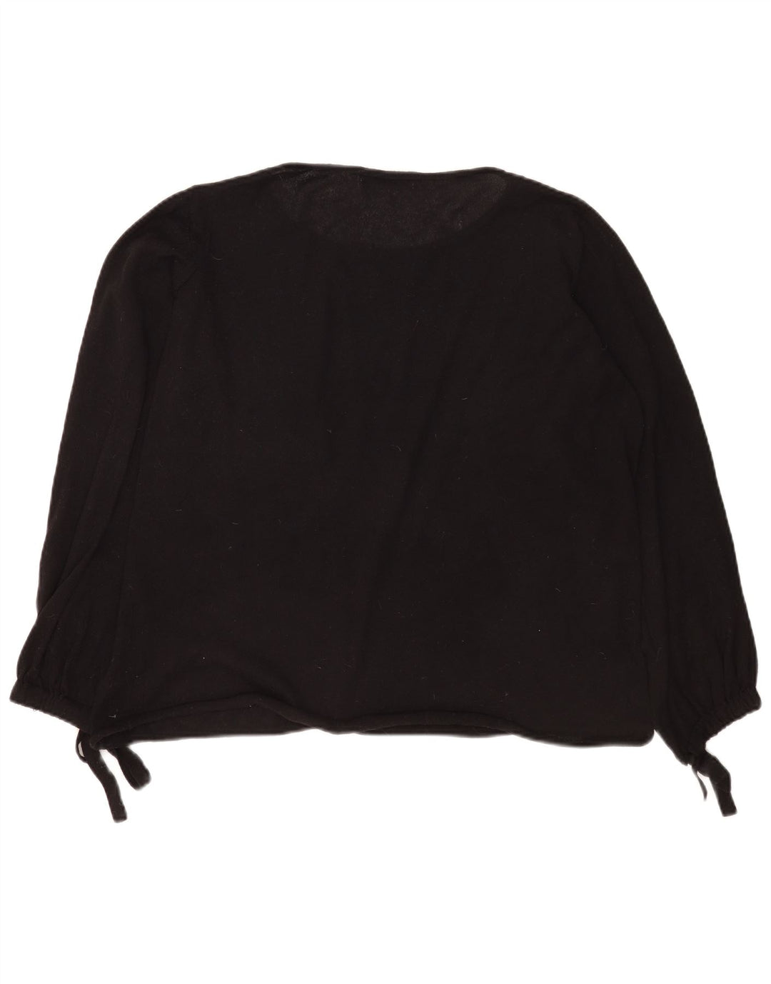 Übergroßer Damen-Pullover mit U-Boot-Ausschnitt von Zara, Gr. 10, Größe S, Schwarz, Polyester