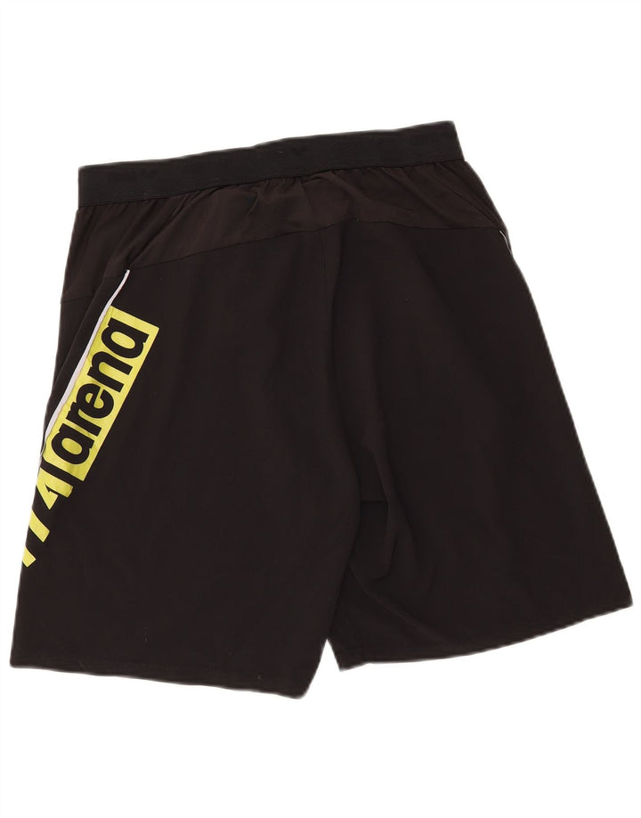 Arena Herren Badeshorts mit Grafik, Größe L, Schwarz