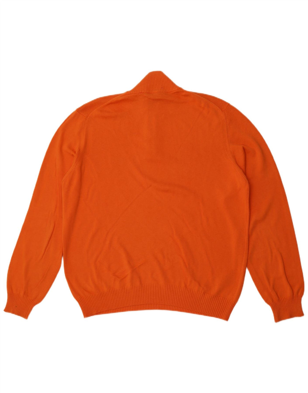 Henry Cottons Herren-Pullover mit Reißverschluss, 2XL, Orange, Baumwolle