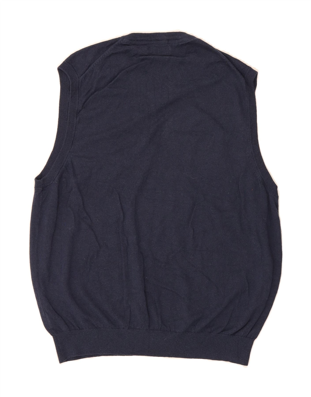IZOD Mens Vest Tank Top Large Navy Blue Cotton Vintage Izod and Second-Hand Izod from Messina Hembry 