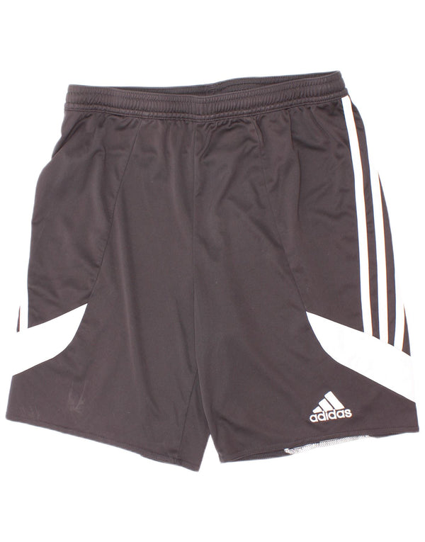 Adidas Sportshorts für Jungen, 13–14 Jahre, XL, schwarzes Colourblock-Polyester