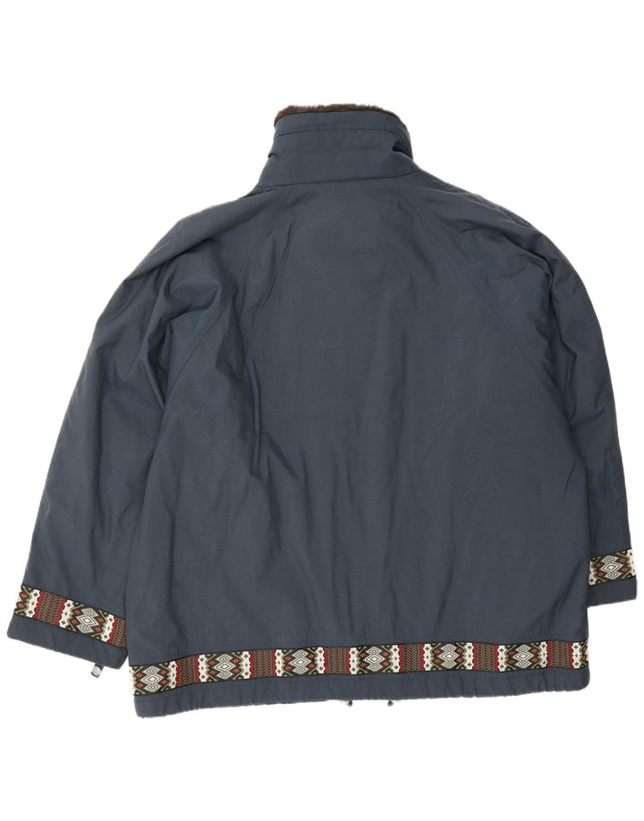 CIESSE PIUMINI Damen Übergroße Windjacke Größe 48 Large Marineblau