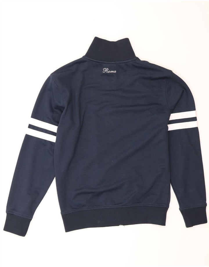 Ellesse Herren-Trainingsanzug-Oberteil, Jacke, Größe S, marineblaue Baumwolle