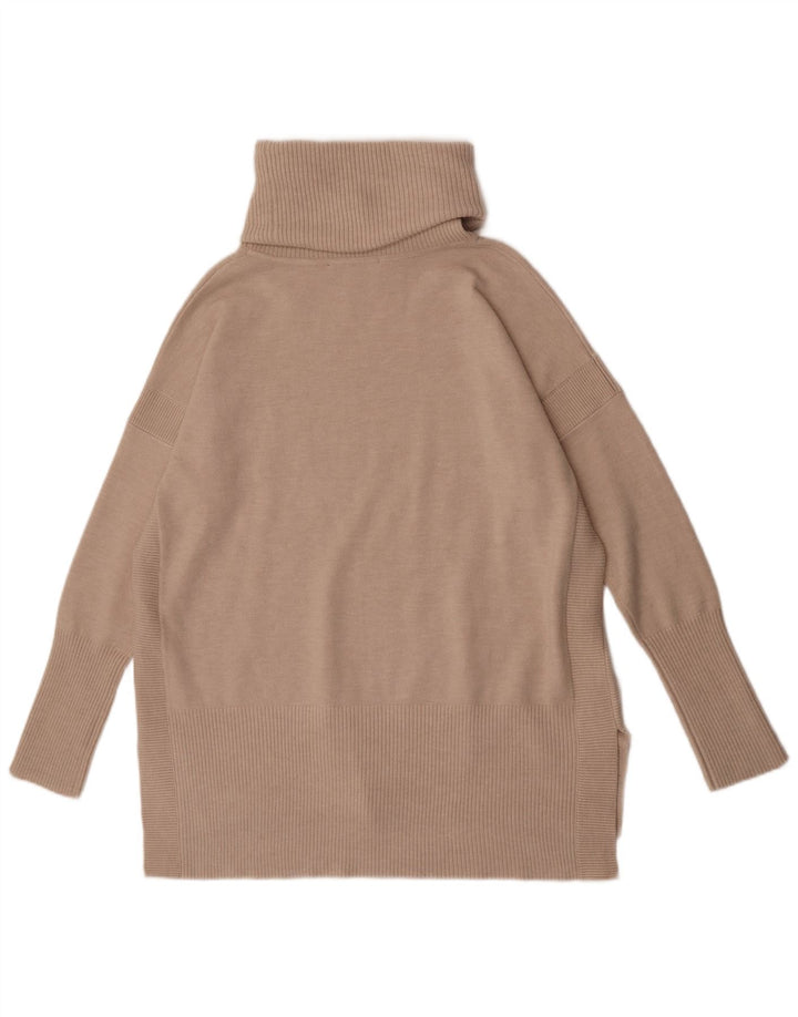 French Connection Rollkragenpullover für Damen, Gr. 14, Mittelbeige